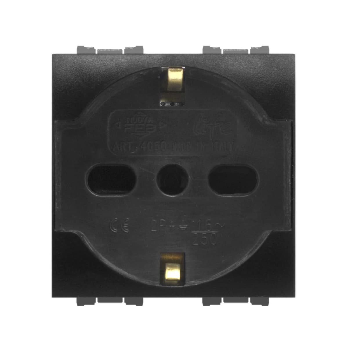 Bricocenter UNIVERSAL SOCKET 2P+T 10/16A FLEXI BLACK