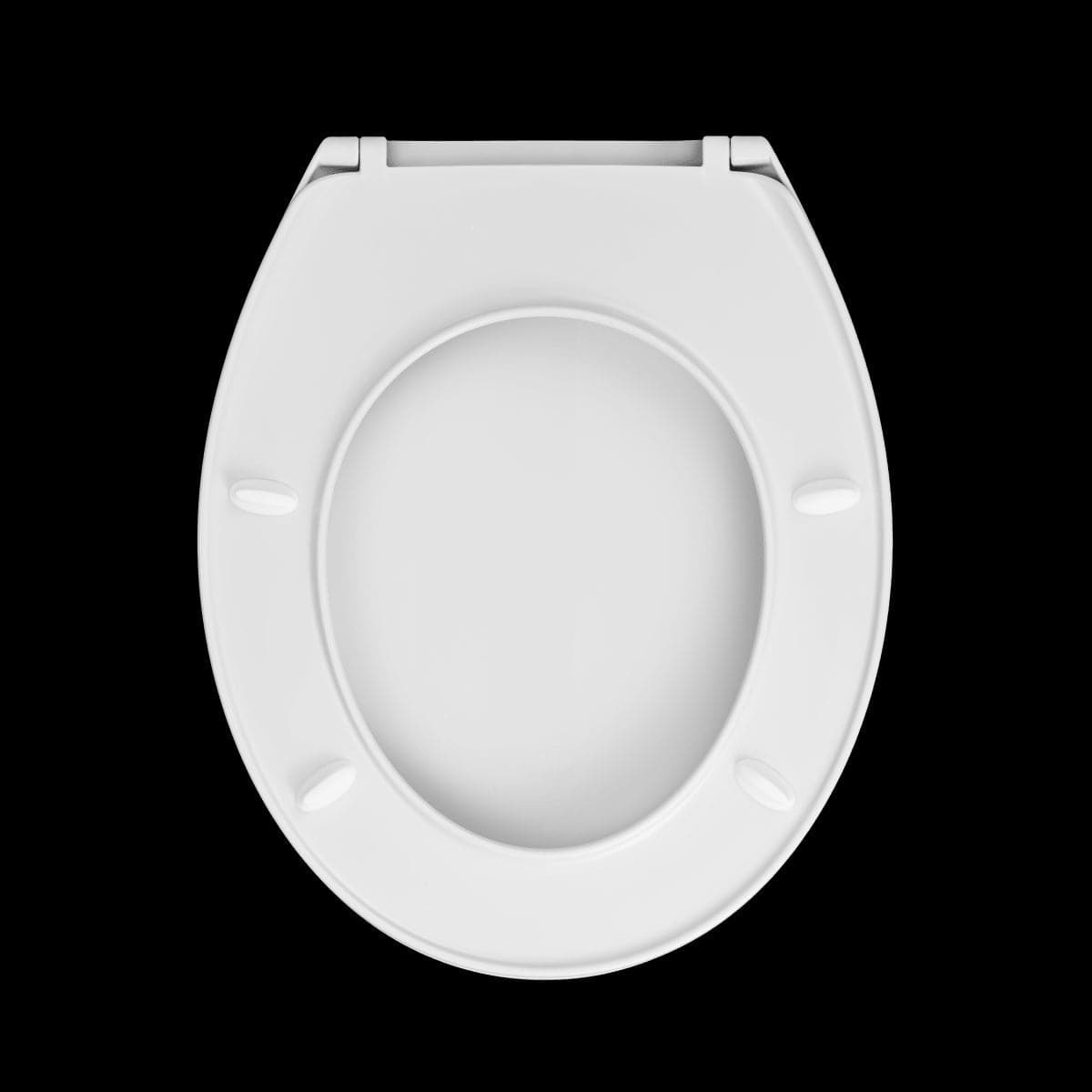 ESSENTIAL OVAL WHITE TOILET SEAT PROLIPOPIRENE - best price from Maltashopper.com BR430007090