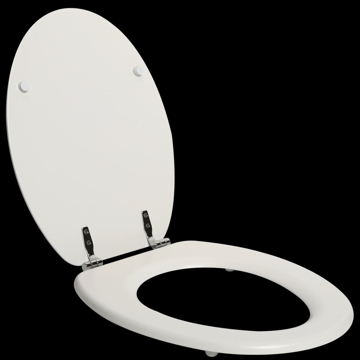 POP OVAL WC SEAT MATT WHITE STEEL HINGE - best price from Maltashopper.com BR430007084