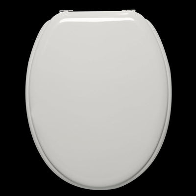POP OVAL WC SEAT GLOSSY WHITE STEEL HINGE - best price from Maltashopper.com BR430007083