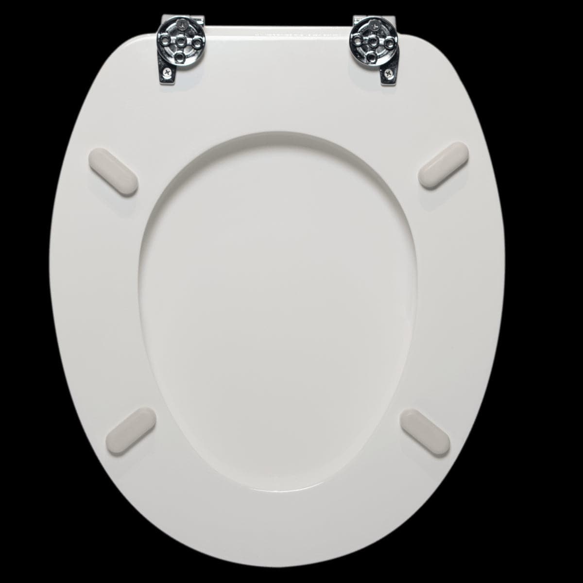 POP OVAL WC SEAT GLOSSY WHITE STEEL HINGE - best price from Maltashopper.com BR430007083