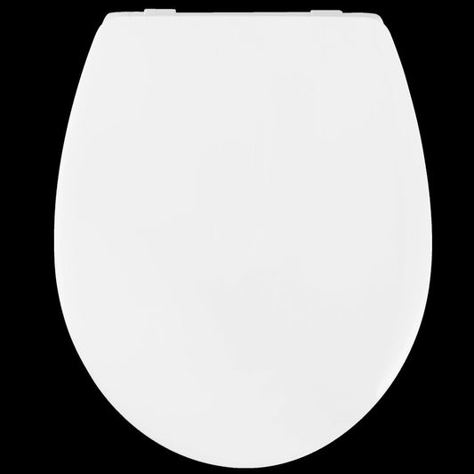 FAMILY WC SEAT OVAL WHITE - QUICK RELEASE - SLOW CLOSING - best price from Maltashopper.com BR430007089