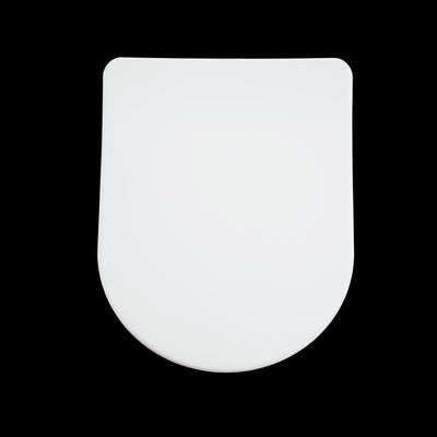 WC SEAT REMIX SHAPE D WHITE - METAL HINGES - SLOW CLOSING - TOP FIX - best price from Maltashopper.com BR430007081