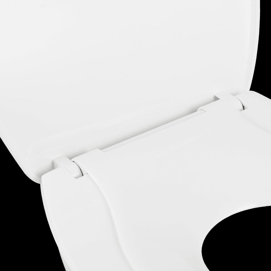 Bricocenter FAMILY WC SEAT OVAL WHITE - QUICK RELEASE - SLOW CLOSING