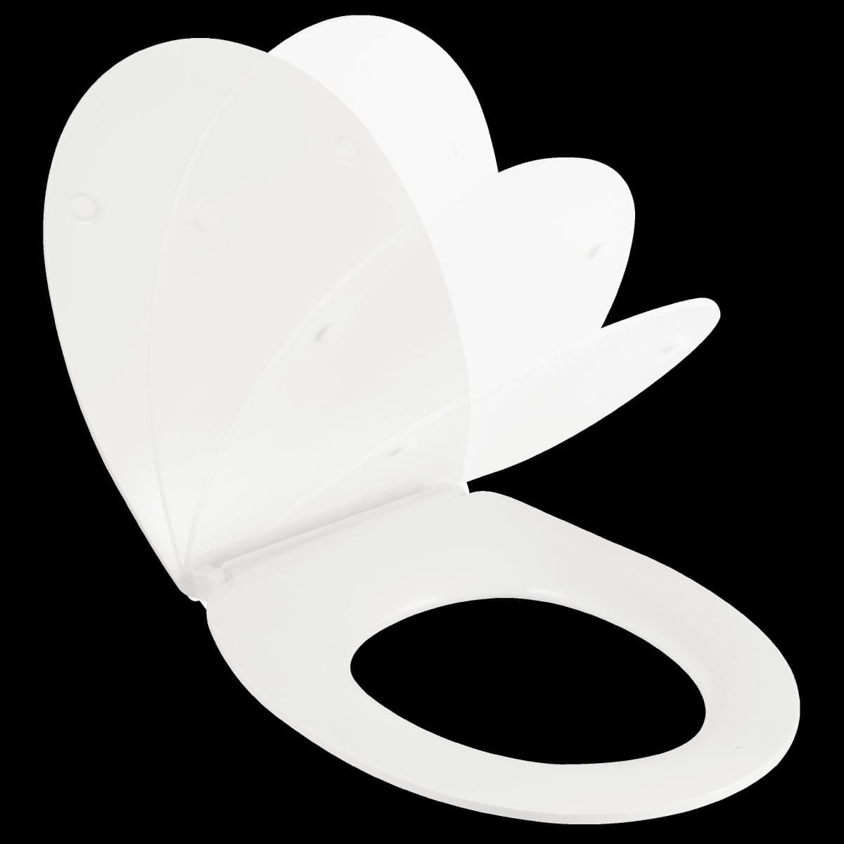 Bricocenter NEO OVAL TOILET SEAT WHITE - TOP FIX