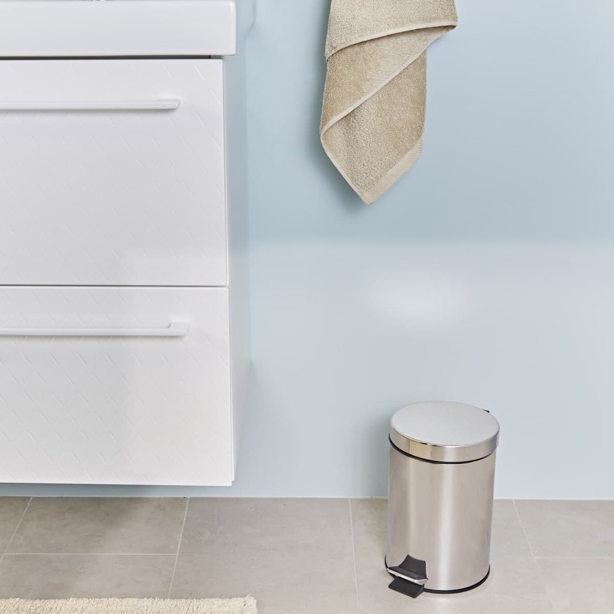 BATHROOM DUSTBIN 3 L CHROME - best price from Maltashopper.com BR430430023