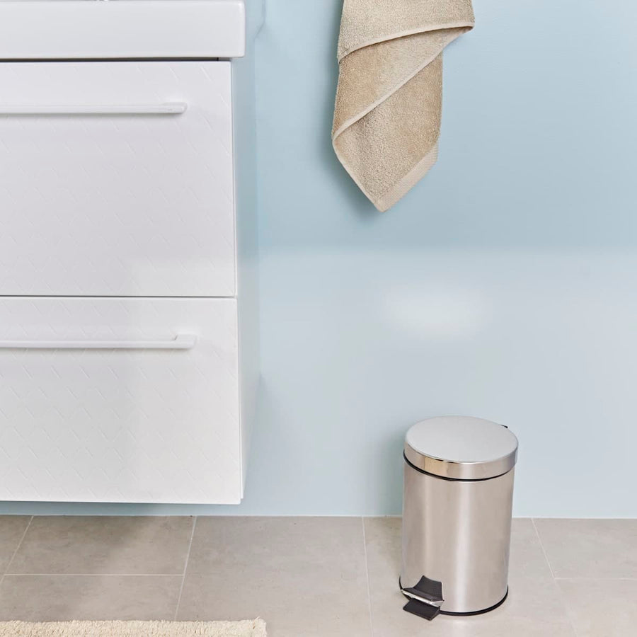 BATHROOM DUSTBIN 3 L CHROME - best price from Maltashopper.com BR430430023