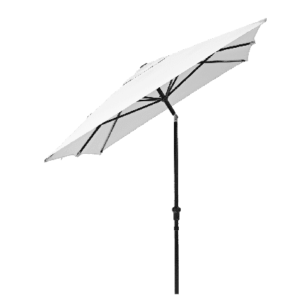 AVEA NATERIAL - aluminum umbrella with white polyester tarp 2X3 m - best price from Maltashopper.com BR500011291