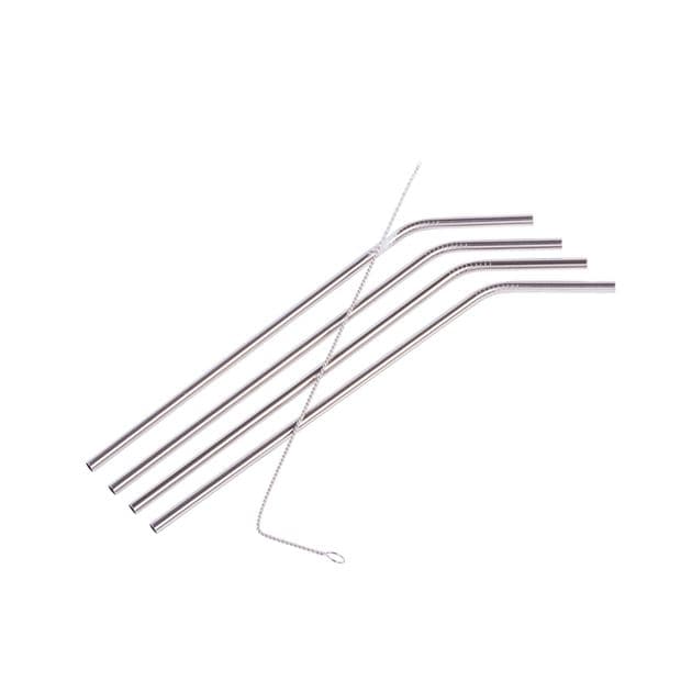 Casa FANCY Straws with silver brush, L 25 cm