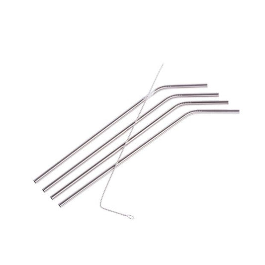 FANCY Straws with silver brushL 25 cm - best price from Maltashopper.com CS667933