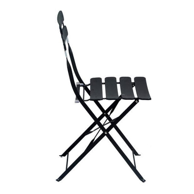 IMPERIAL Black bistro chair H 82 x W 42 x D 46.5 cm - best price from Maltashopper.com CS577234
