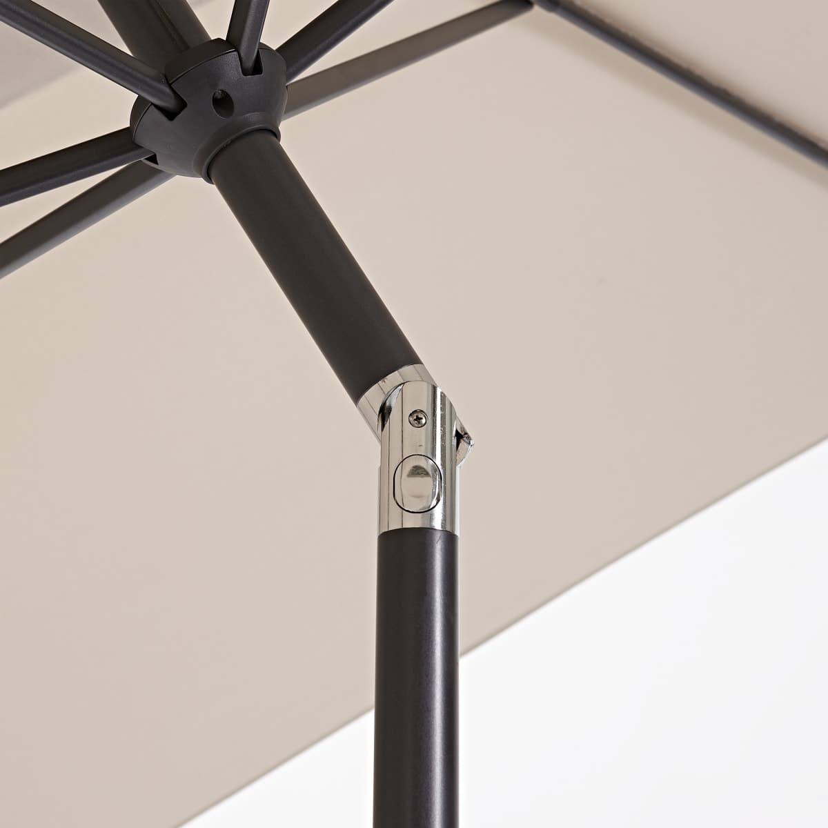 AVEA NATERIAL ALUMINIUM 2X3 DOVE GREY PARASOL - Premium Parasols and Bases from Bricocenter - Just €91.99! Shop now at Maltashopper.com