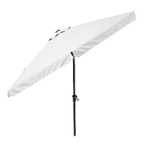 AVEA NATERIAL - Aluminum umbrella with white polyester cloth - White 3 M - best price from Maltashopper.com BR500011234