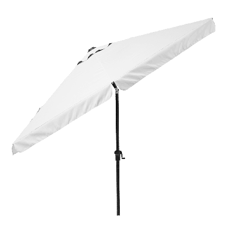 AVEA NATERIAL - Aluminum umbrella with white polyester cloth - White 3 M - best price from Maltashopper.com BR500011234