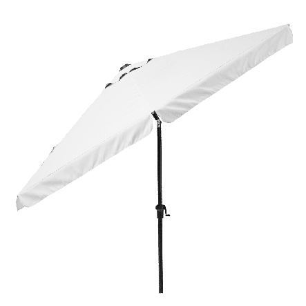 Bricocenter AVEA NATERIAL - Aluminum umbrella with white polyester cloth - White 3 M