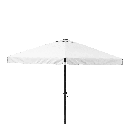 AVEA NATERIAL - Aluminum umbrella with white polyester cloth - White 3 M - best price from Maltashopper.com BR500011234