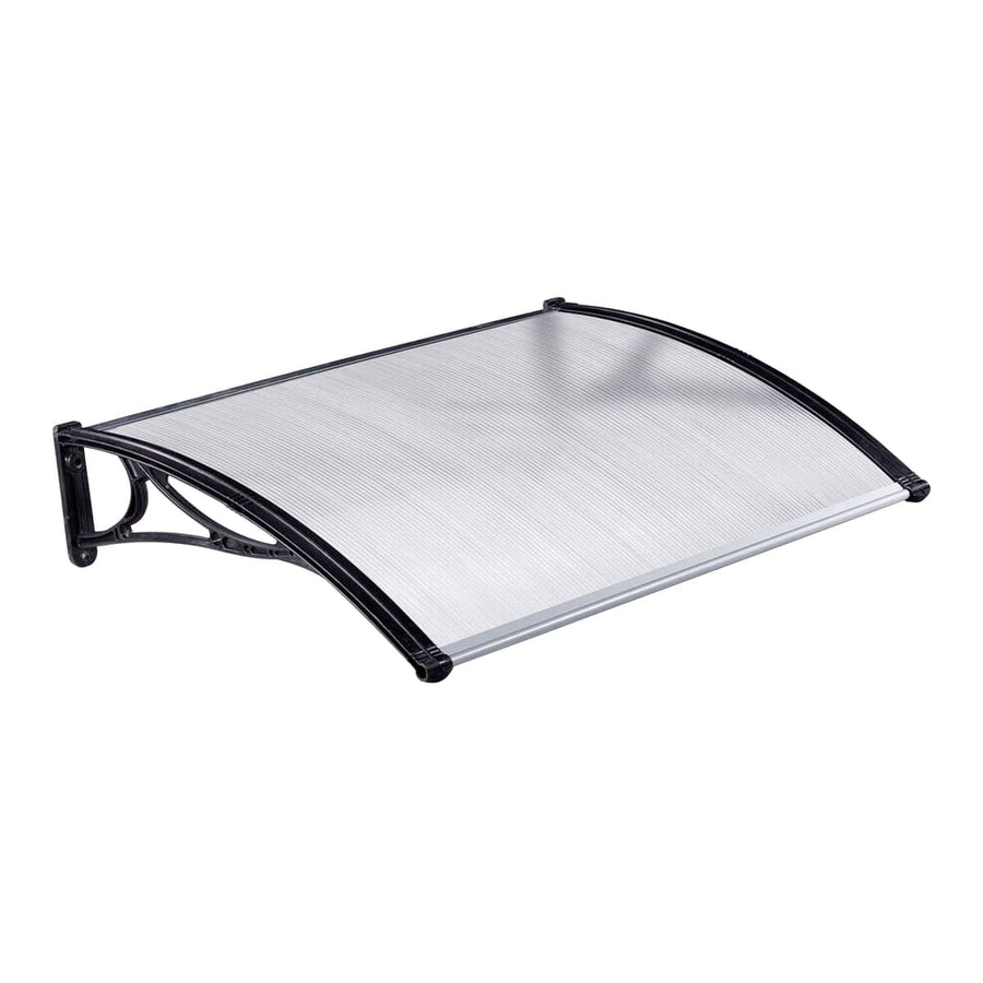 Bricocenter Canopy L150x100 cm satin polycarbonate honeycomb black support