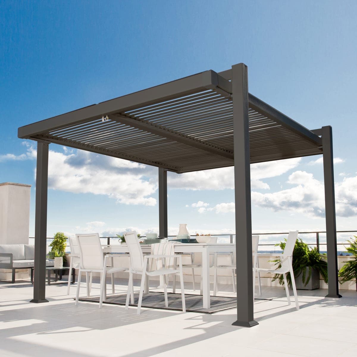 PERSEA PERGOLA NATERIAL 320X360 DARK GREY