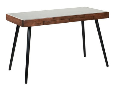 WINSTON Desk black, brown H 75 x W 60 x L 120 cm - best price from Maltashopper.com CS597954