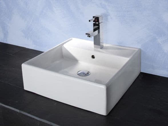 SUMBA COUNTERTOP BASIN 46X46 - Premium Washbasins from Bricocenter - Just €101.99! Shop now at Maltashopper.com