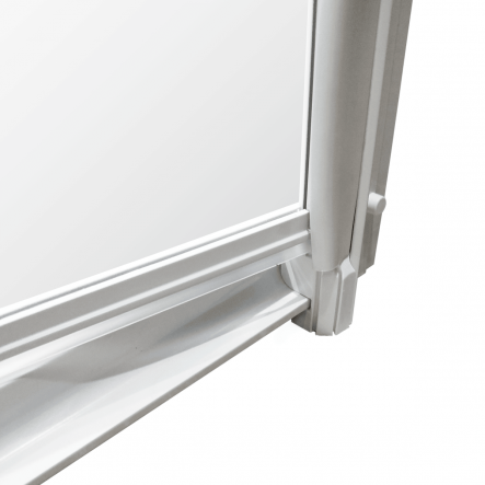 HINGED DOOR ESSENTIAL SENSEA W 90 H 185 CM SCREEN-PRINTED GLASS 4 MM WHITE - best price from Maltashopper.com BR430006821