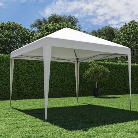 EORI ORIGAMI NATERIAL - Gazebo - Steel and White Polyester Tarp - 2.95x2.95 m - best price from Maltashopper.com BR500006727