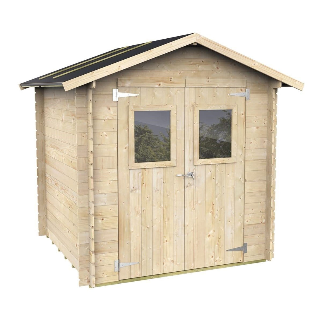 CALLA WOODEN SHED 19 MM THICK EXTERNAL DIMENSIONS 195X198X215H FLOOR INCLUDED - best price from Maltashopper.com BR500013450
