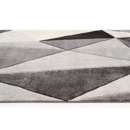 Bricocenter RAY DIAMOND CARPET 160X230 MEDIUM PILE GREY POLYPROPYLENE