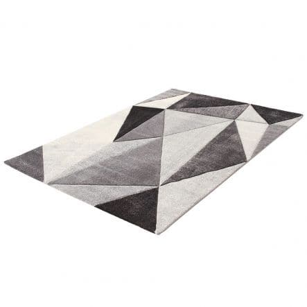 RAY DIAMOND CARPET 160X230 MEDIUM PILE GREY POLYPROPYLENE - best price from Maltashopper.com BR480010305