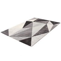 RAY DIAMOND CARPET 190X133 MEDIUM PILE GREY POLYPROPYLENE - best price from Maltashopper.com BR480004810