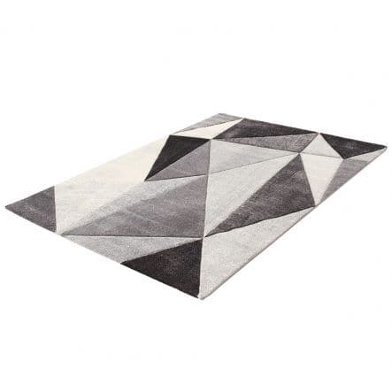 Bricocenter RAY DIAMOND CARPET 190X133 MEDIUM PILE GREY POLYPROPYLENE