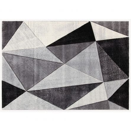 RAY DIAMOND CARPET 190X133 MEDIUM PILE GREY POLYPROPYLENE - best price from Maltashopper.com BR480004810