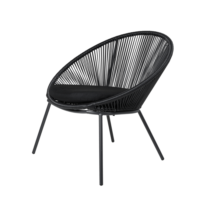 PAPAYO Lounge chair black - best price from Maltashopper.com CS689080