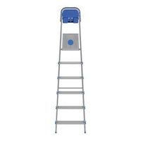 ATLANTIC LADDER 6 EXTRA WIDE STEPS 12 CM,ALUMINIUM FRAME 40X24 MM - best price from Maltashopper.com BR450001348