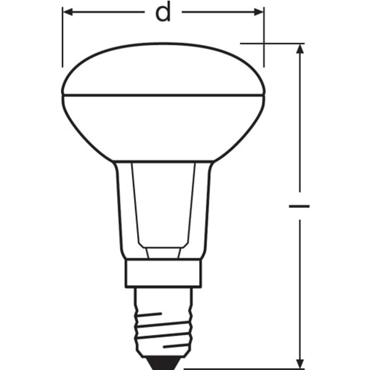 Bricocenter LED BULB E14=60W R50 WARM LIGHT DIMMABLE