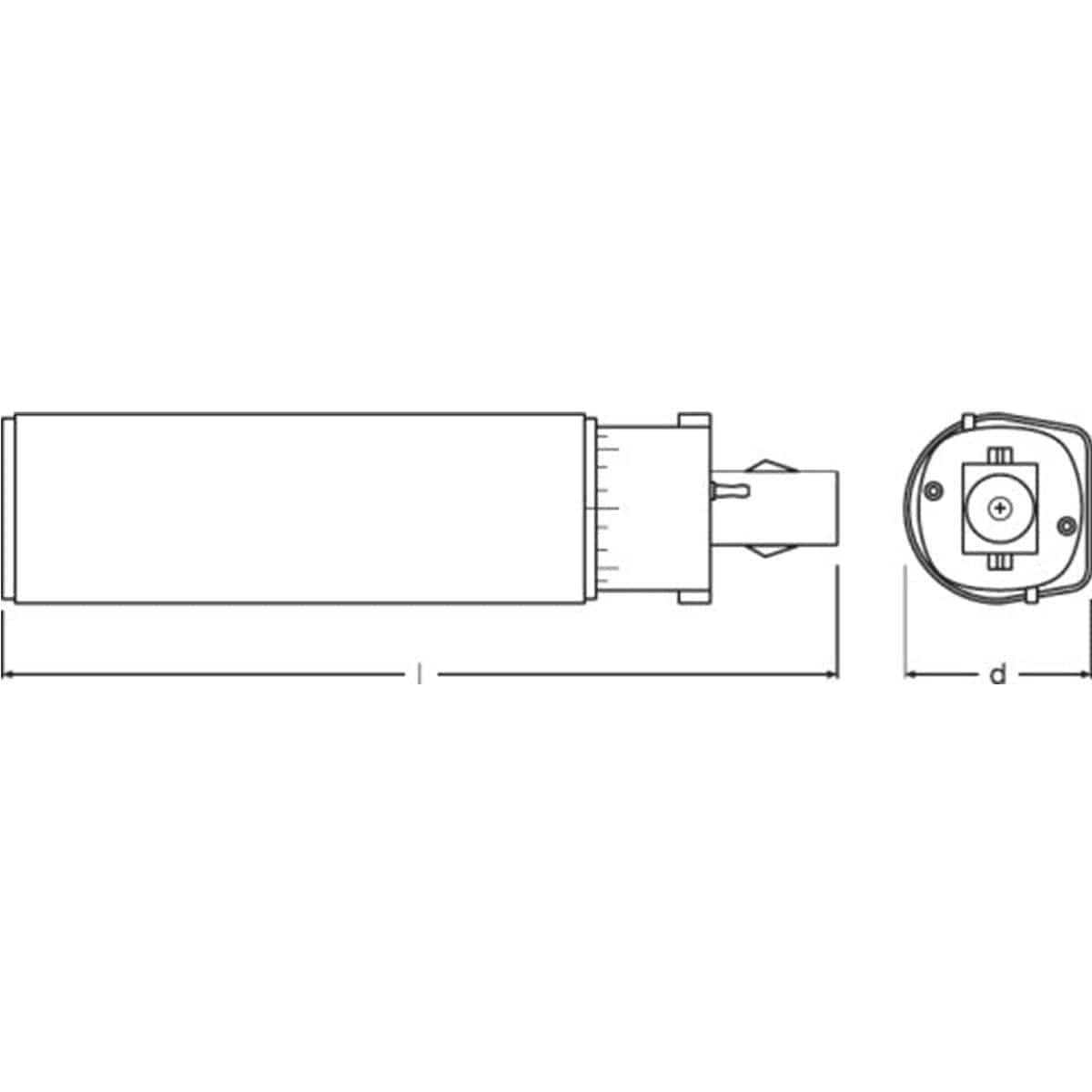 LED BULB G24D=7W NATURAL LIGHT