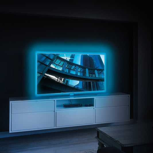 BLUE LED STRIP KIT FOR TV 2x50 CM WITH USB