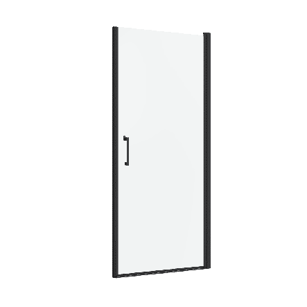 SWING DOOR REMIX SENSEA L 90 H 195 CM CLEAR GLASS 8 MM BLACK - Premium Shower Doors and Fixed Sides from Bricocenter - Just €455.99! Shop now at Maltashopper.com