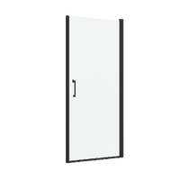 SWING DOOR REMIX SENSEA L 90 H 195 CM CLEAR GLASS 8 MM BLACK - Premium Shower Doors and Fixed Sides from Bricocenter - Just €455.99! Shop now at Maltashopper.com