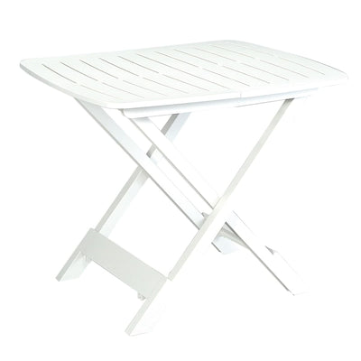 TEVERE GARDEN TABLE IN WHITE RESIN - best price from Maltashopper.com BR500731177