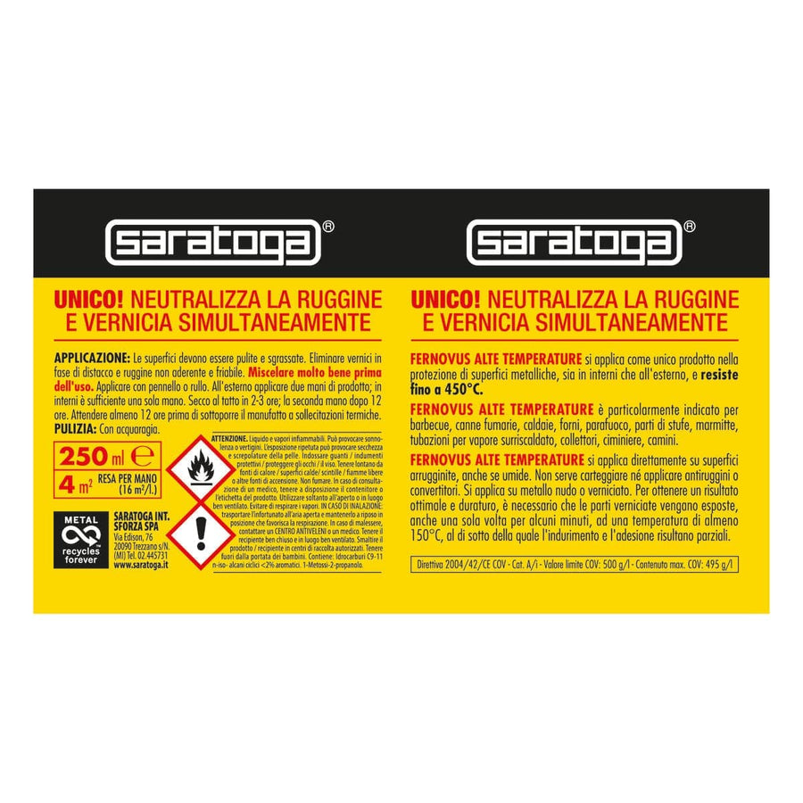 Bricocenter HIGH TEMPERATURE ENAMEL 250ML BLACK