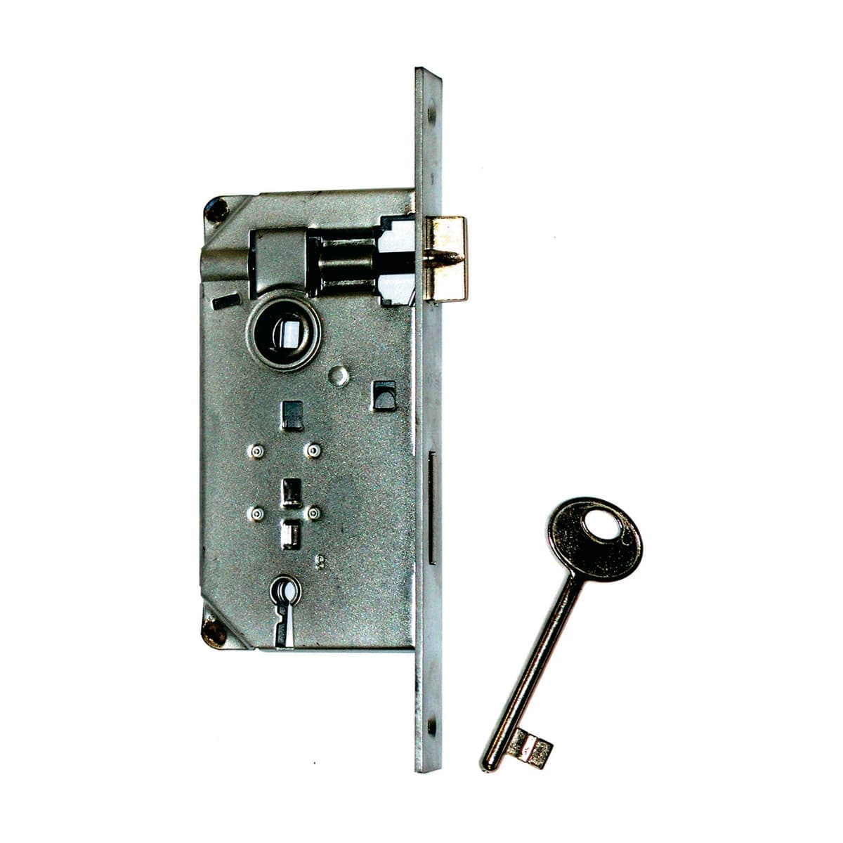 Bricocenter PATENT LOCK CENTRE DISTANCE 70MM ENTRY 40MM NICKEL-PLATED STEEL