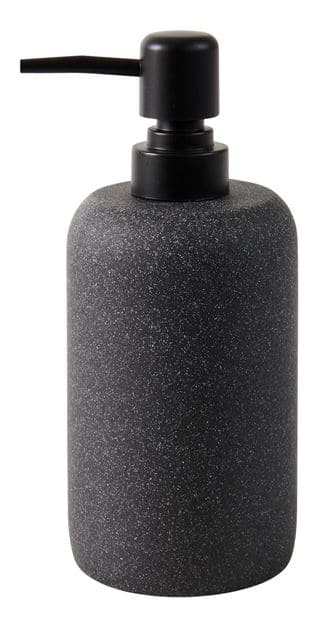 MOON Soap dispenser black, dark grey H 18.5 cm - Ø 7.5 cm - best price from Maltashopper.com CS668402
