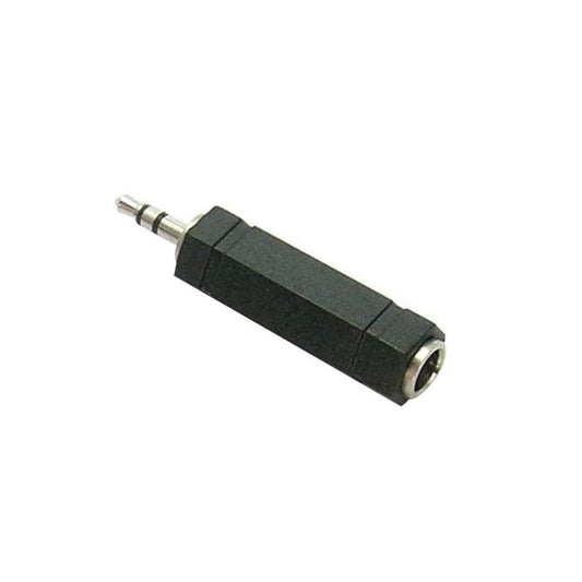 AUDIO JACK MALE/FEMALE ADAPTER BLACK - best price from Maltashopper.com BR420230449