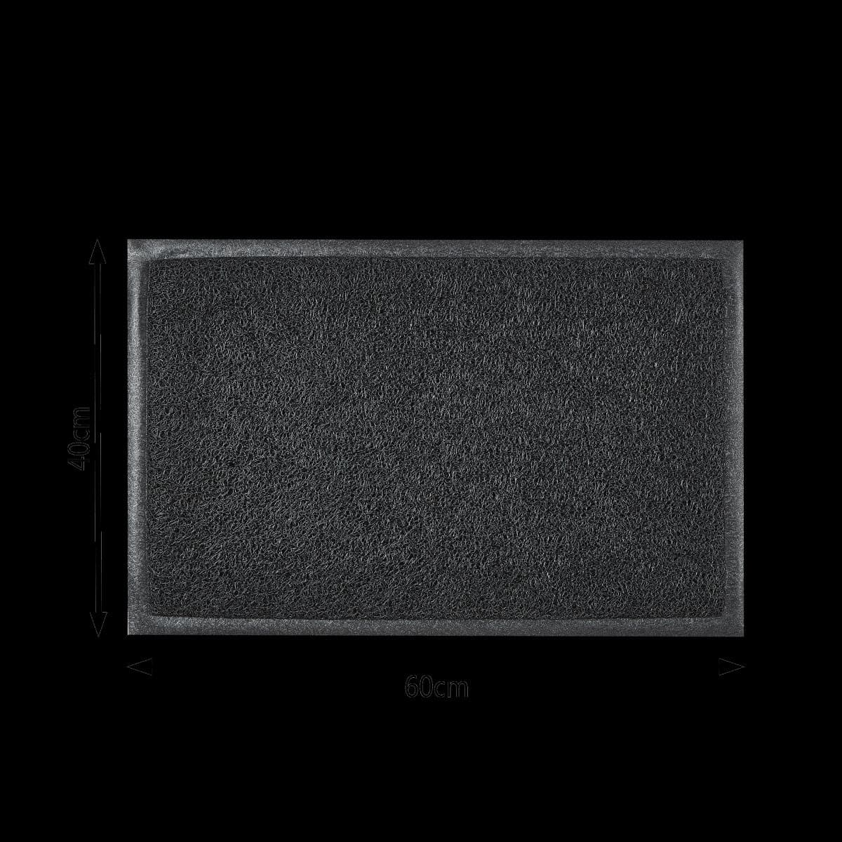 DIAMOND BLACK VINYL DOORMAT 40X60 CM - best price from Maltashopper.com BR480008371