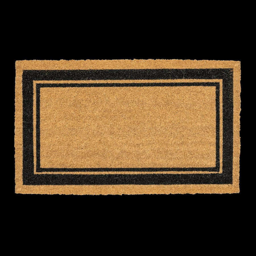 Bricocenter DAMIEN COCONUT DOORMAT WITH BLACK BORDER 40X70 CM