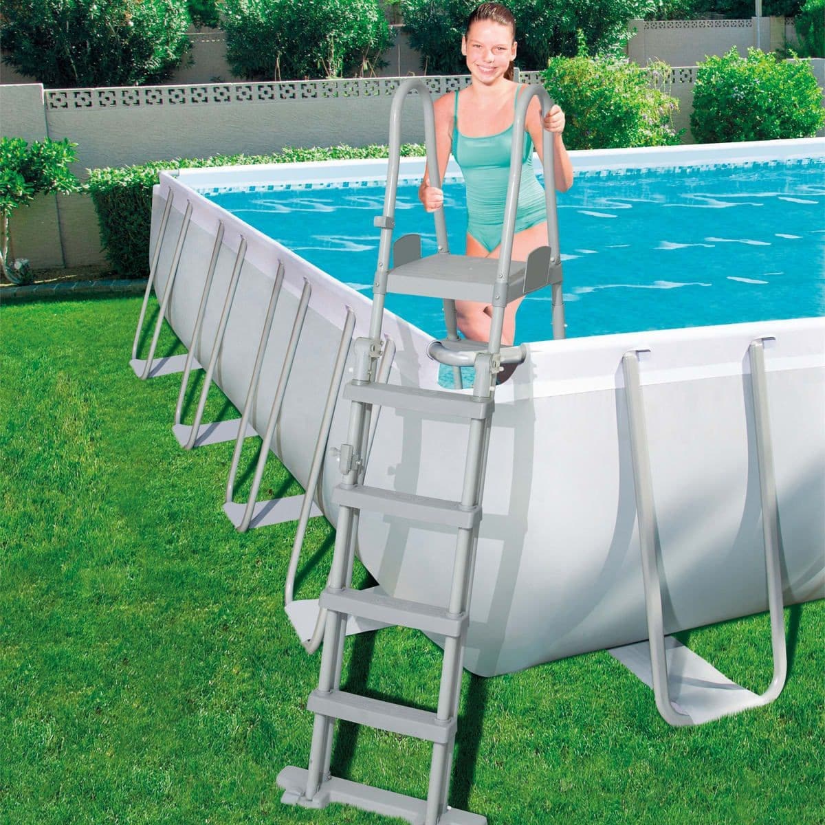 POWER STEEL Pool 9.56m X 4.88m X 1.32m - best price from Maltashopper.com BR500012680