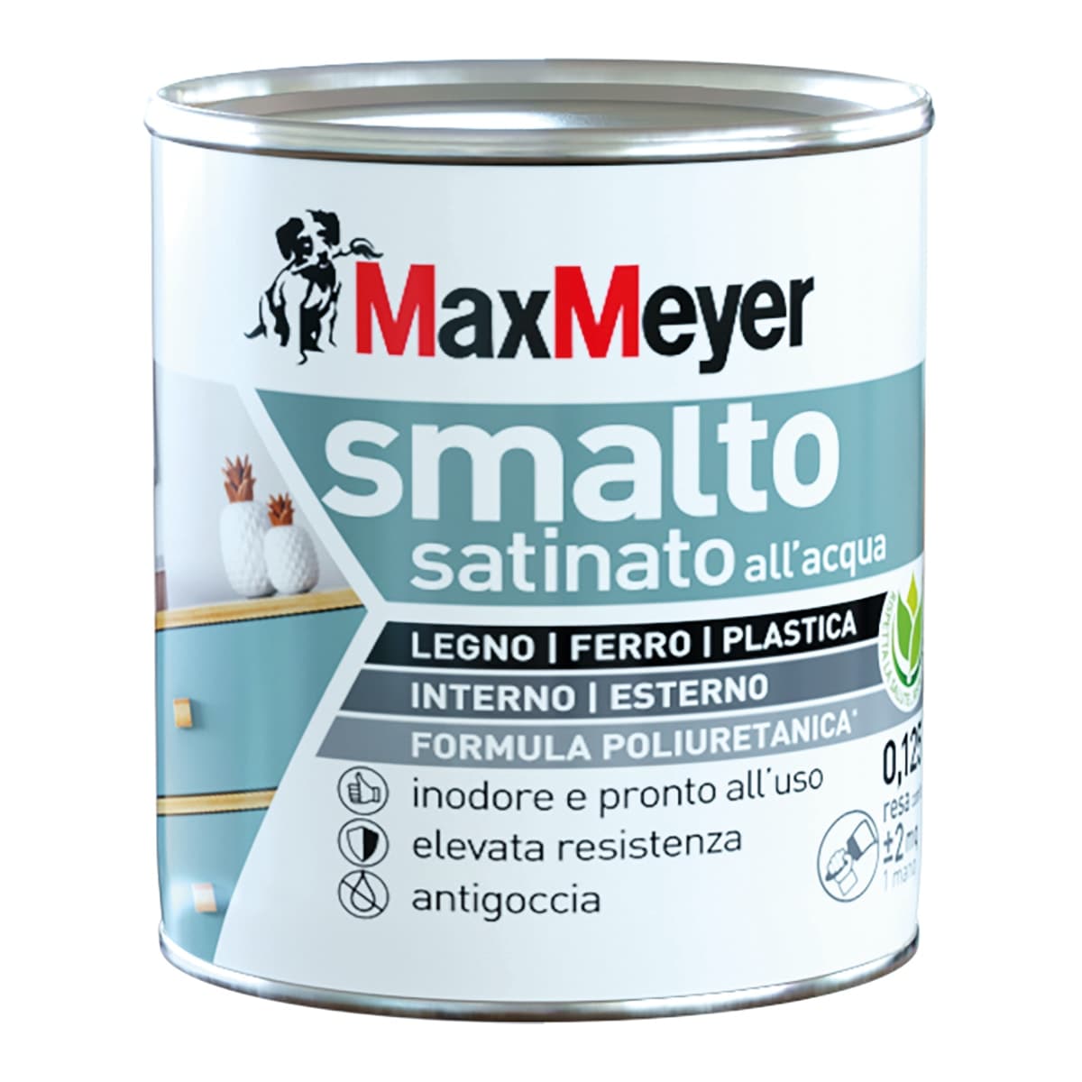 POLYURETHANE WATER-BASED SATIN DENIM ENAMEL 125 ML - best price from Maltashopper.com BR470005155