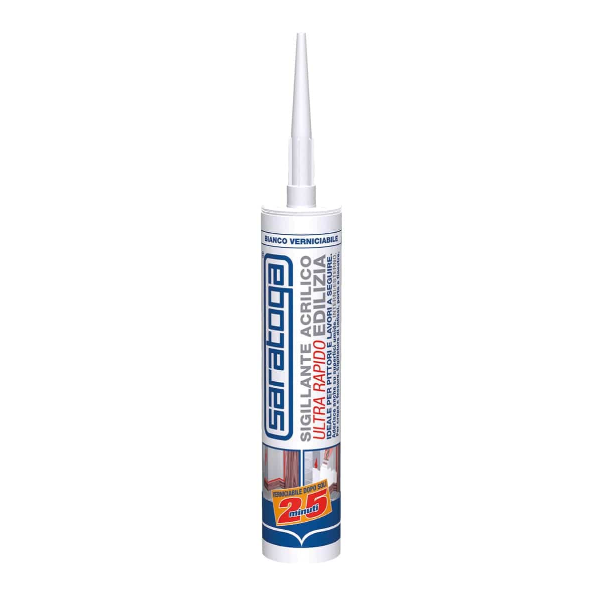 Bricocenter WHITE PAINTABLE QUICK SEALANT 300 ML