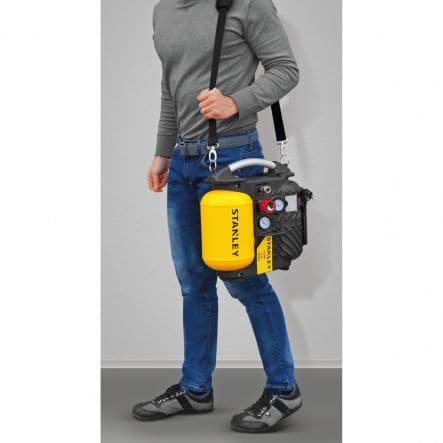 Bricocenter STANLEY PORTABLE AIRBOSS COMPRESSOR 1.5HP SELF-LUBRICATED 10 BAR180 L/M